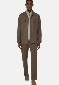 Dove Grey Flannel Overshirt|Boggi Milano Hot
