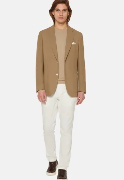 Dove Grey Jacket In Pure Wool Crepe|Boggi Milano Sale