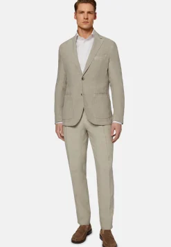 Dove Grey Pure Linen Jacket|Boggi Milano Cheap