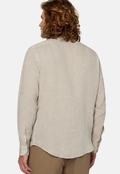 Dove Grey Regular Fit Linen Shirt|Boggi Milano Cheap