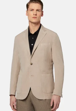Dove Grey Tencel/Linen/Cotton Jacket|Boggi Milano Flash Sale