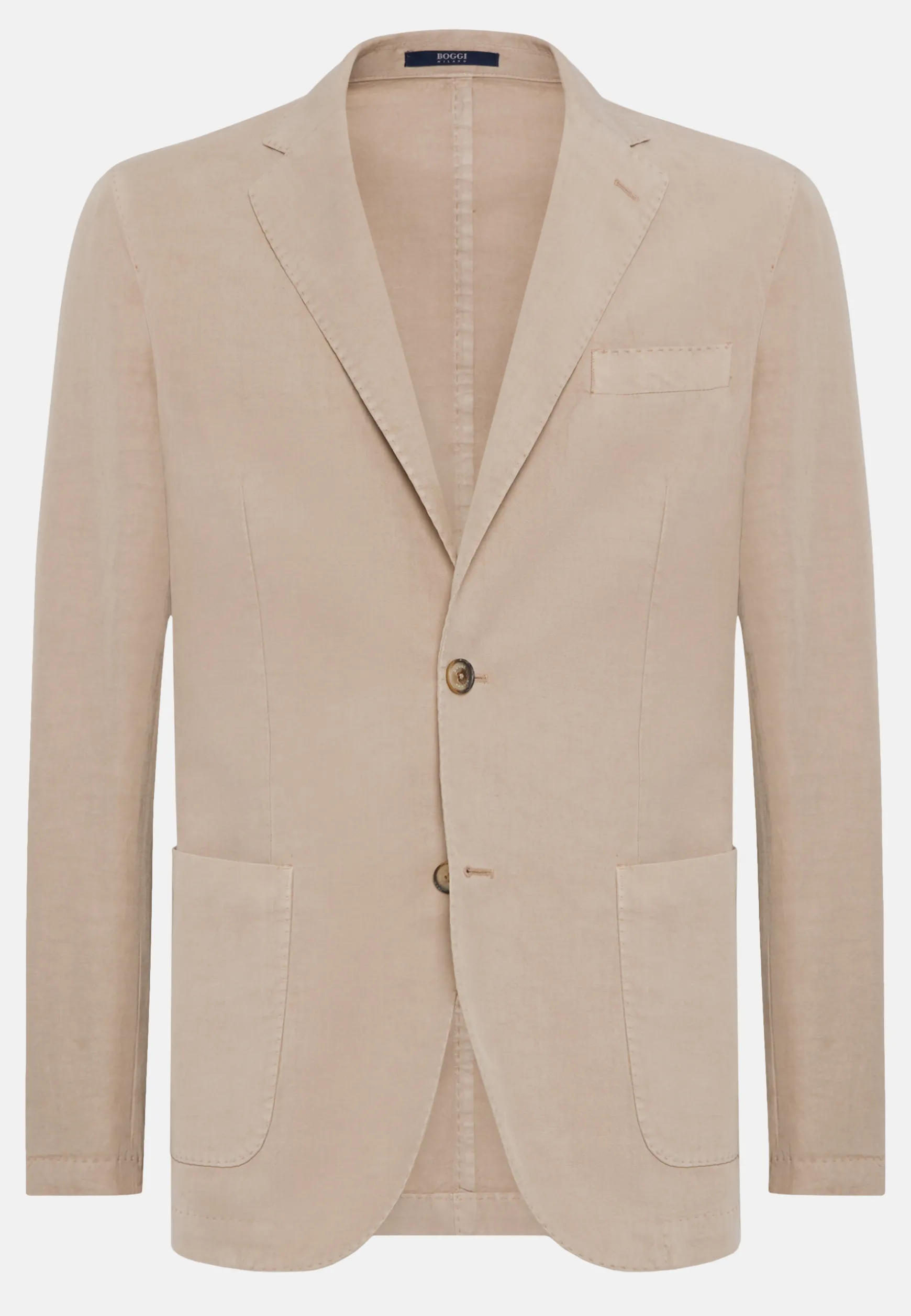 Dove Grey Tencel/Linen/Cotton Jacket|Boggi Milano Flash Sale