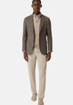 Dovey Grey Jacket in Wool Flannel|Boggi Milano Store