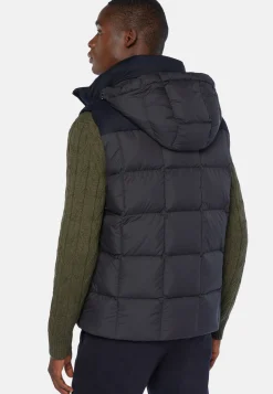 Down-Filled Flannel Gilet With Hood|Boggi Milano Sale