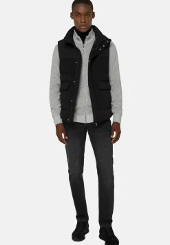 Down-Filled Nylon Waistcoat With Hood|Boggi Milano Discount