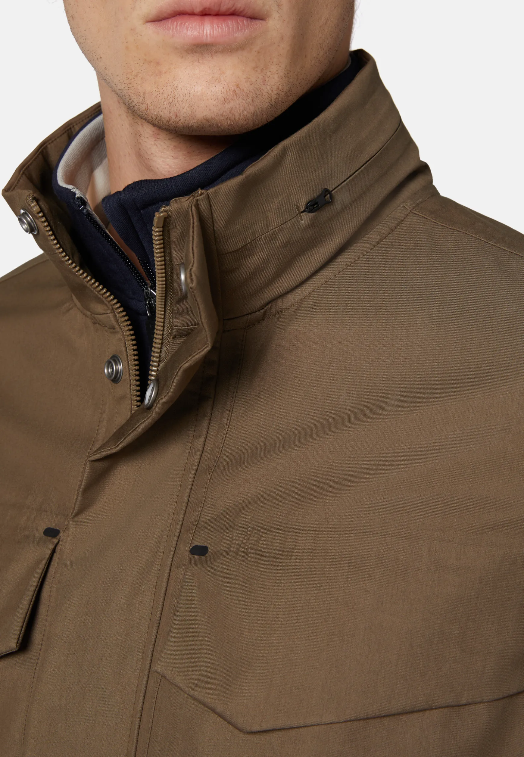 Field Jacket In Cotton Nylon|Boggi Milano Clearance