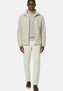 Fleece Full Zip Sherpa Sweatshirt|Boggi Milano Outlet