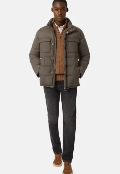 Flyn Flannel and Feather Tech Bomber Jacket|Boggi Milano Best Sale