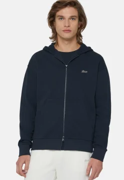 Full Zip Sweatshirt In Organic Cotton Blend|Boggi Milano Cheap