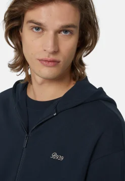 Full Zip Sweatshirt In Organic Cotton Blend|Boggi Milano Cheap