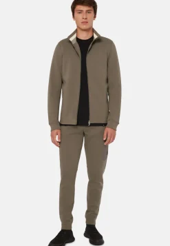 Full Zip Sweatshirt In Recycled Light Scuba|Boggi Milano Outlet