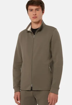 Full Zip Sweatshirt In Recycled Light Scuba|Boggi Milano Outlet