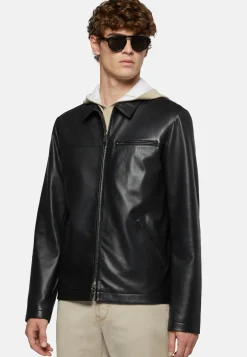 Genuine Leather Bomber Jacket|Boggi Milano Sale