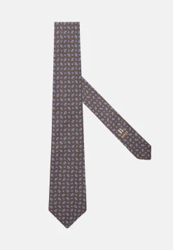 Geometric Patterned Silk Tie|Boggi Milano Store