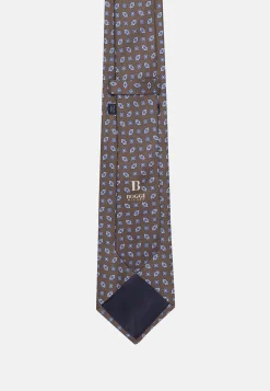 Geometric Patterned Silk Tie|Boggi Milano Store
