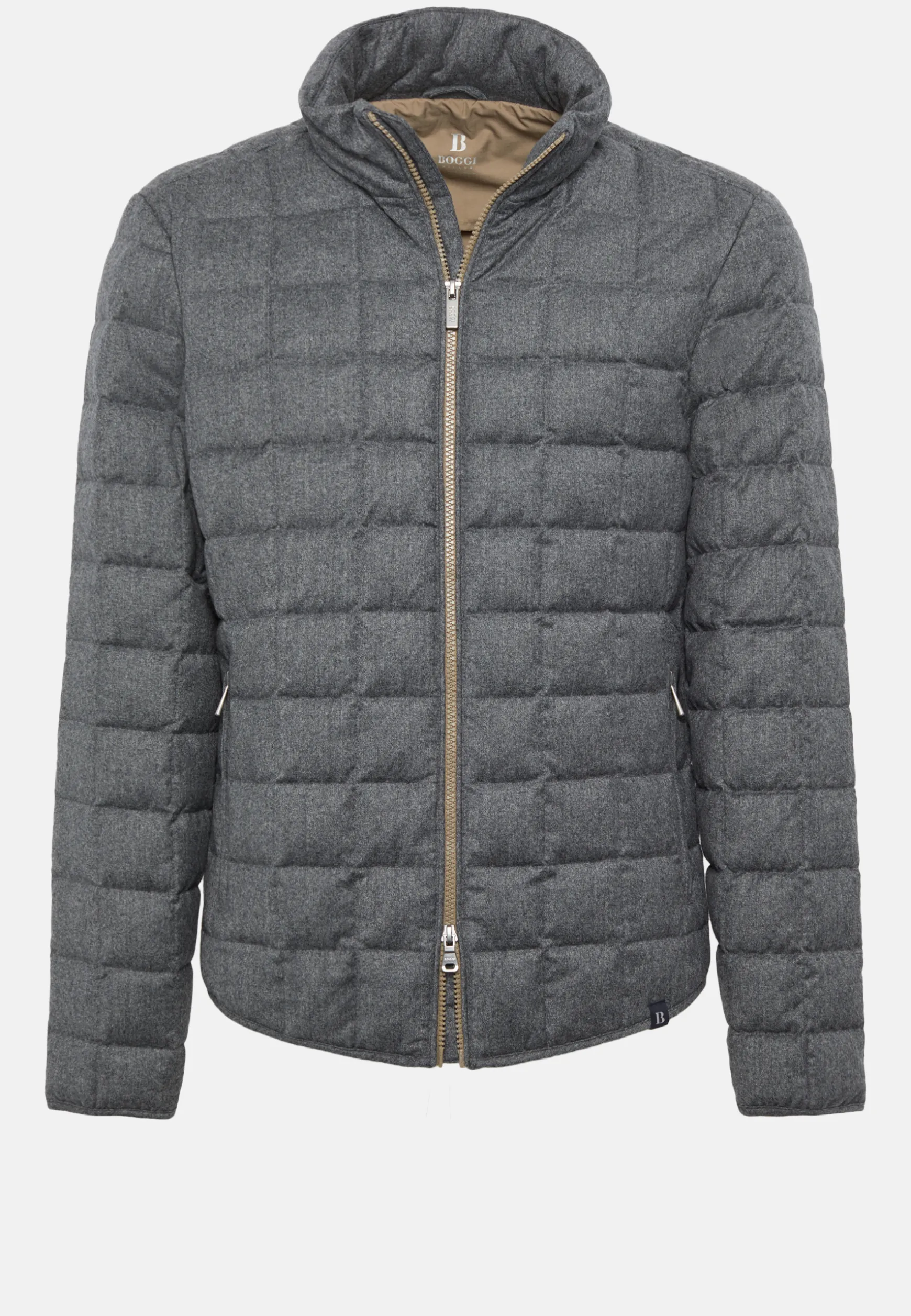 Goose Down Flannel Bomber Jacket|Boggi Milano Clearance