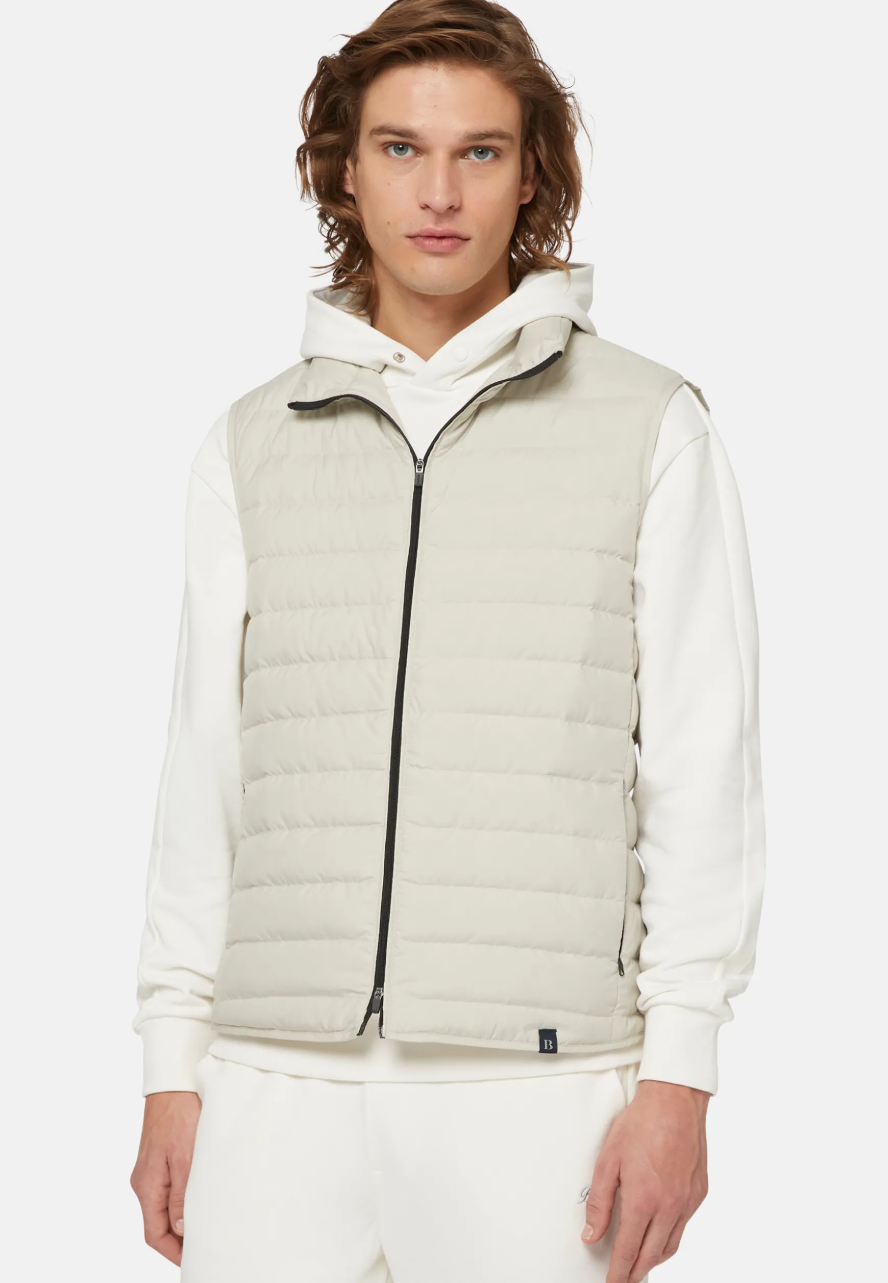 Goose Down Recycled Fabric Waistcoat|Boggi Milano New