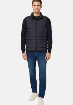 Goose Down Recycled Fabric Waistcoat|Boggi Milano Cheap
