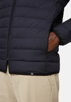 Goose Down Recycled Fabric Bomber Jacket|Boggi Milano Best