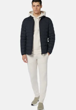Goose Down Recycled Fabric Bomber Jacket|Boggi Milano Best Sale