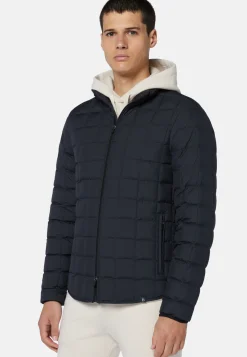 Goose Down Recycled Fabric Bomber Jacket|Boggi Milano Best Sale