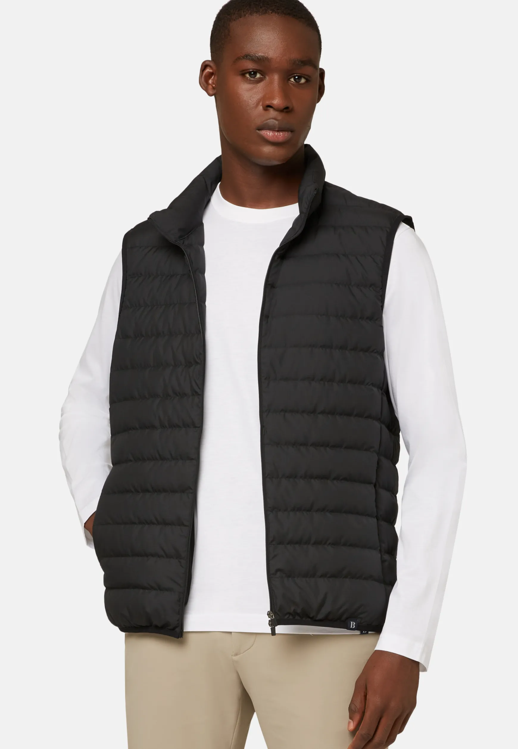Goose Down Recycled Fabric Waistcoat|Boggi Milano Flash Sale