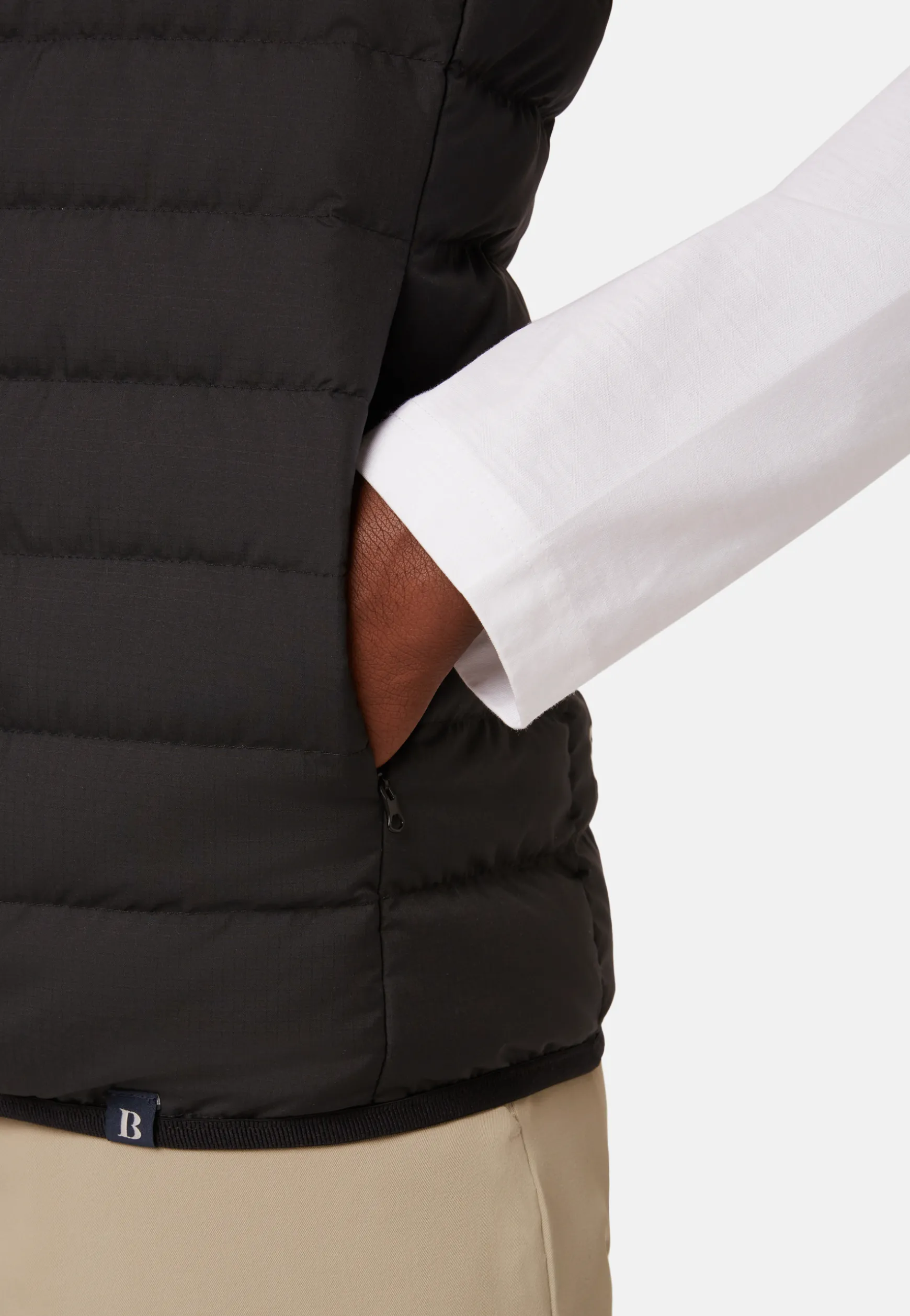 Goose Down Recycled Fabric Waistcoat|Boggi Milano Flash Sale