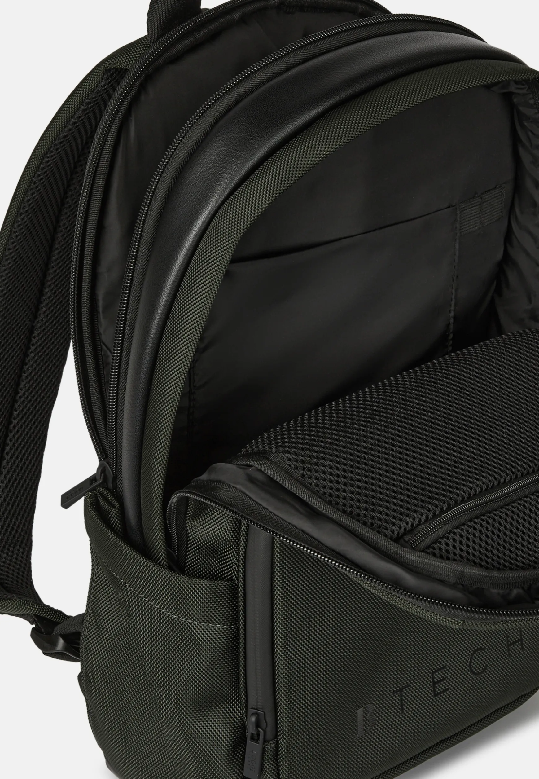 Green Backpack in Recycled Technical Fabric|Boggi Milano Flash Sale