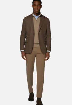 Green Jacket in Stretch Wool Flannel|Boggi Milano Cheap