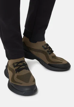 Green Recycled Yarn Willow Trainers|Boggi Milano Online