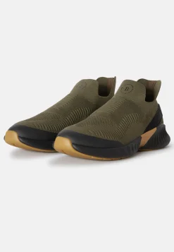 Green Recycled Yarn Willow Trainers|Boggi Milano Sale