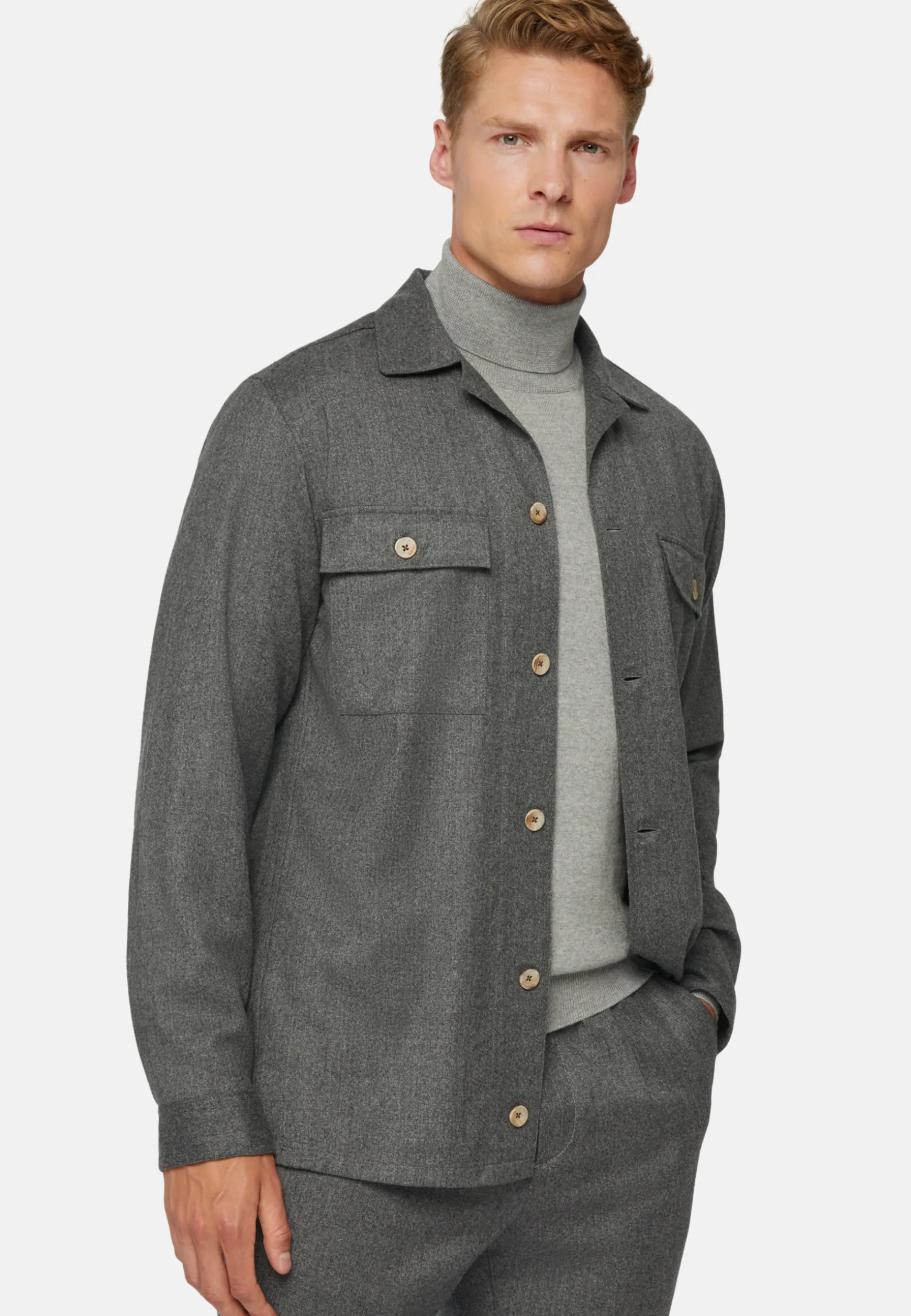 Flannel Overshirt|Boggi Milano Store