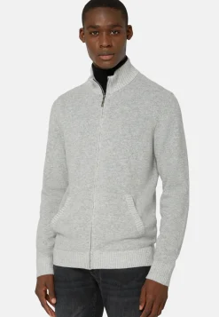 Full-Zip Jumper In a Cashmere Blend|Boggi Milano Flash Sale