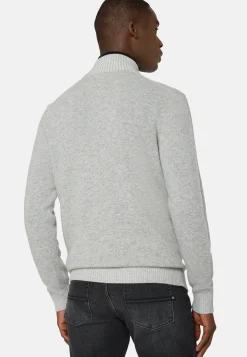 Full-Zip Jumper In a Cashmere Blend|Boggi Milano Flash Sale