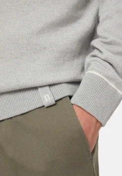 Half Zip Jumper In Cotton, Silk And Cashmere|Boggi Milano Cheap