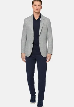 Melange Linen/Cotton B Jersey Jacket|Boggi Milano Flash Sale