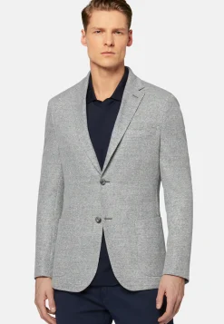 Melange Linen/Cotton B Jersey Jacket|Boggi Milano Flash Sale