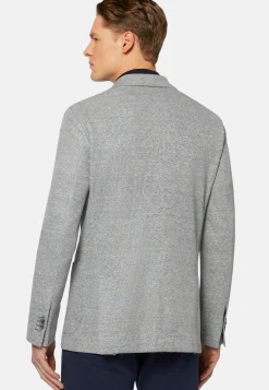 Melange Linen/Cotton B Jersey Jacket|Boggi Milano Flash Sale