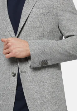 Melange Linen/Cotton B Jersey Jacket|Boggi Milano Flash Sale