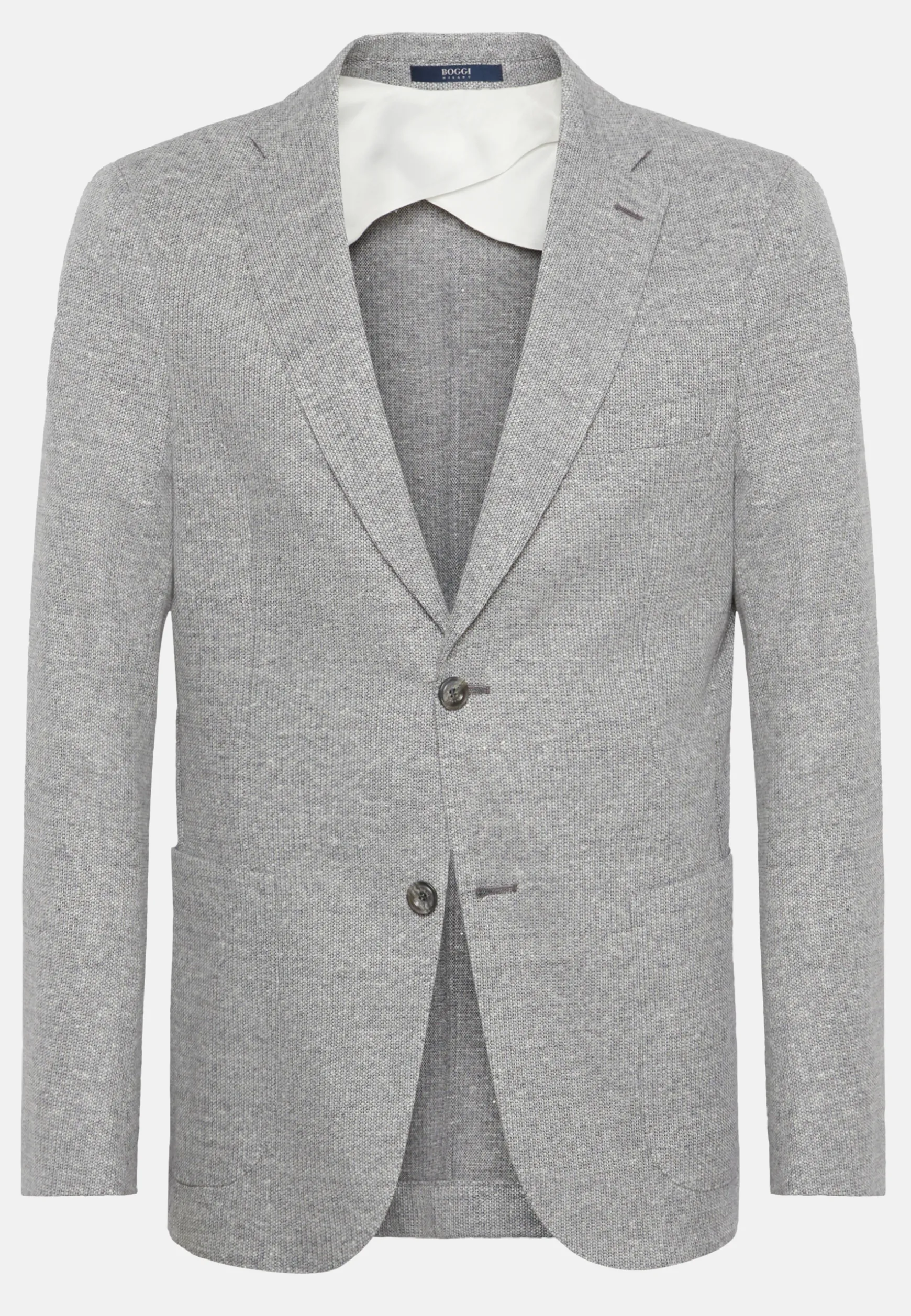 Melange Linen/Cotton B Jersey Jacket|Boggi Milano Flash Sale