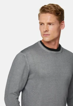 Merino Wool Crew Neck Jumper|Boggi Milano Flash Sale