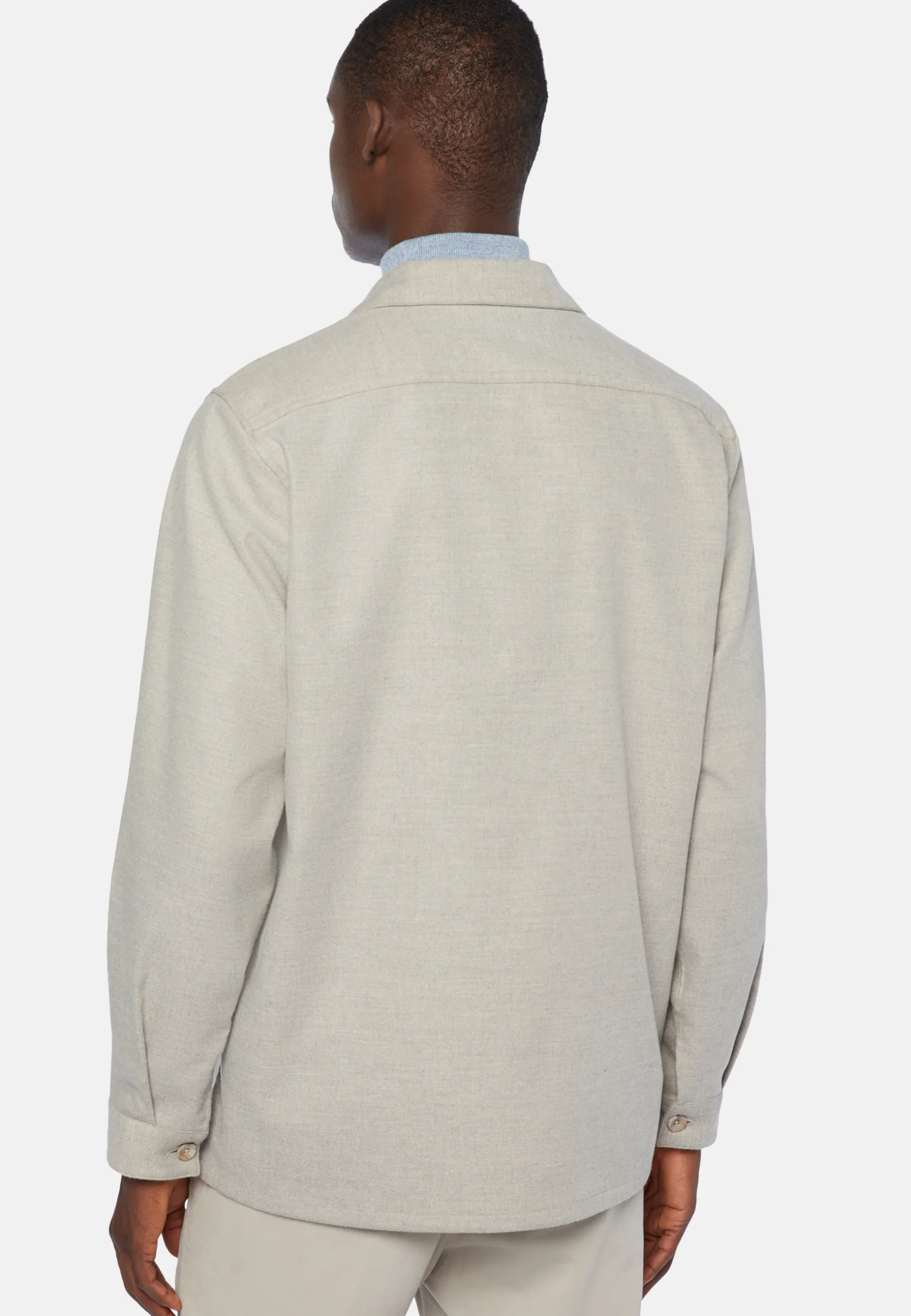 Wool Blend Overshirt|Boggi Milano Hot