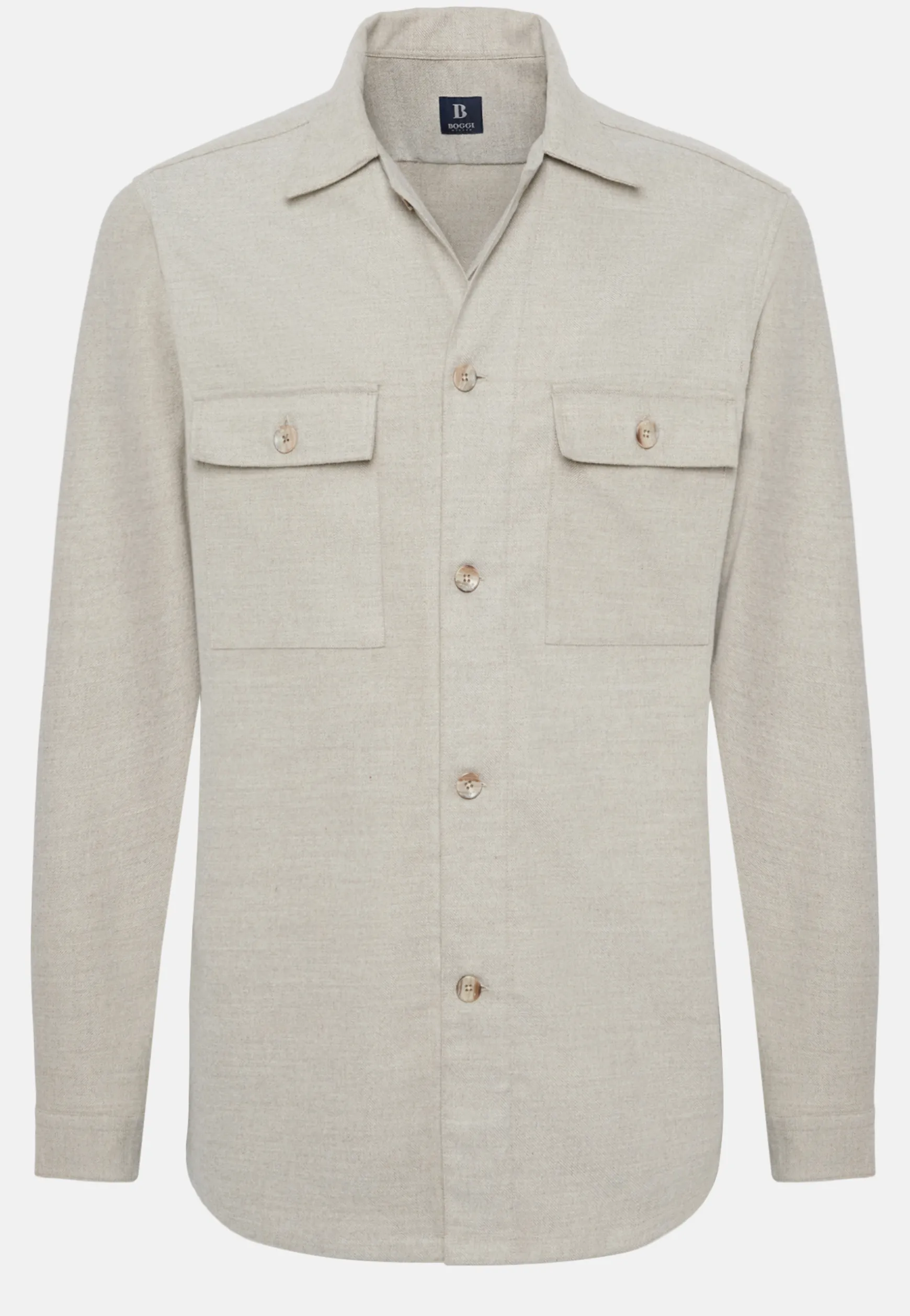 Wool Blend Overshirt|Boggi Milano Hot