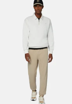 Half Zip Sweatshirt In Organic Cotton Blend|Boggi Milano Hot