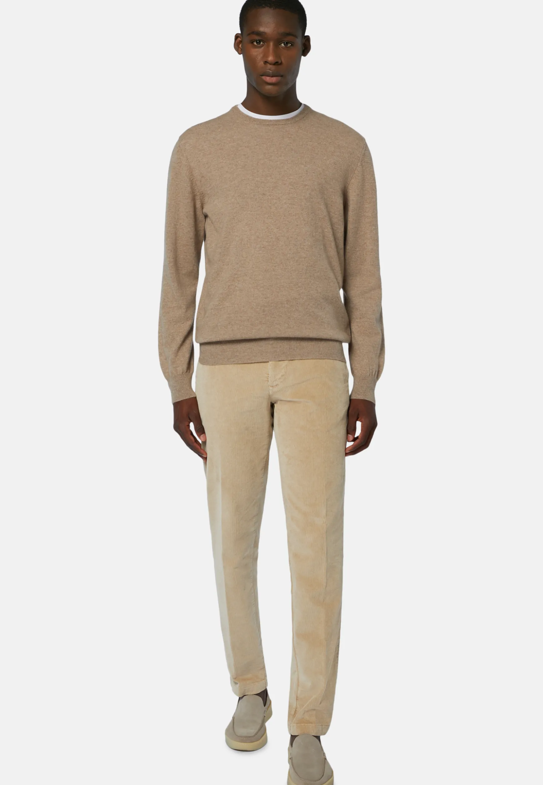 Crew Neck Jumper In Cashmere|Boggi Milano Flash Sale