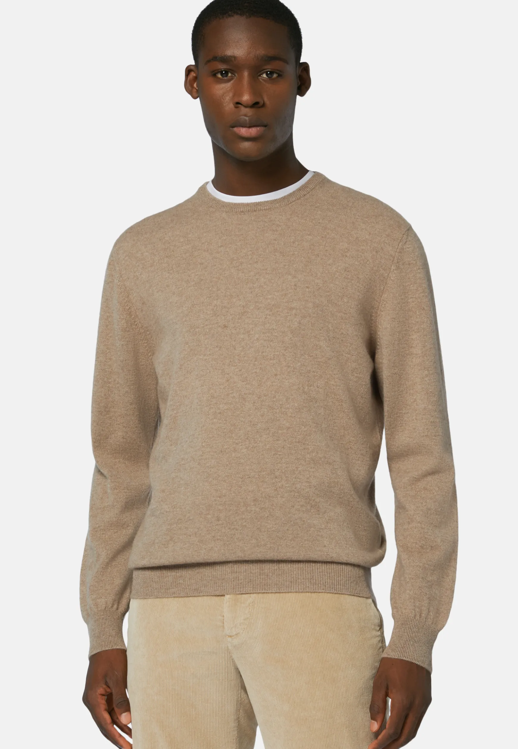 Crew Neck Jumper In Cashmere|Boggi Milano Flash Sale