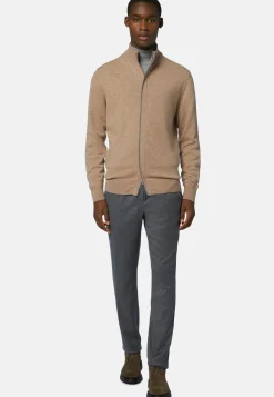 Full-Zip Jumper in Wool and Cashmere|Boggi Milano Outlet