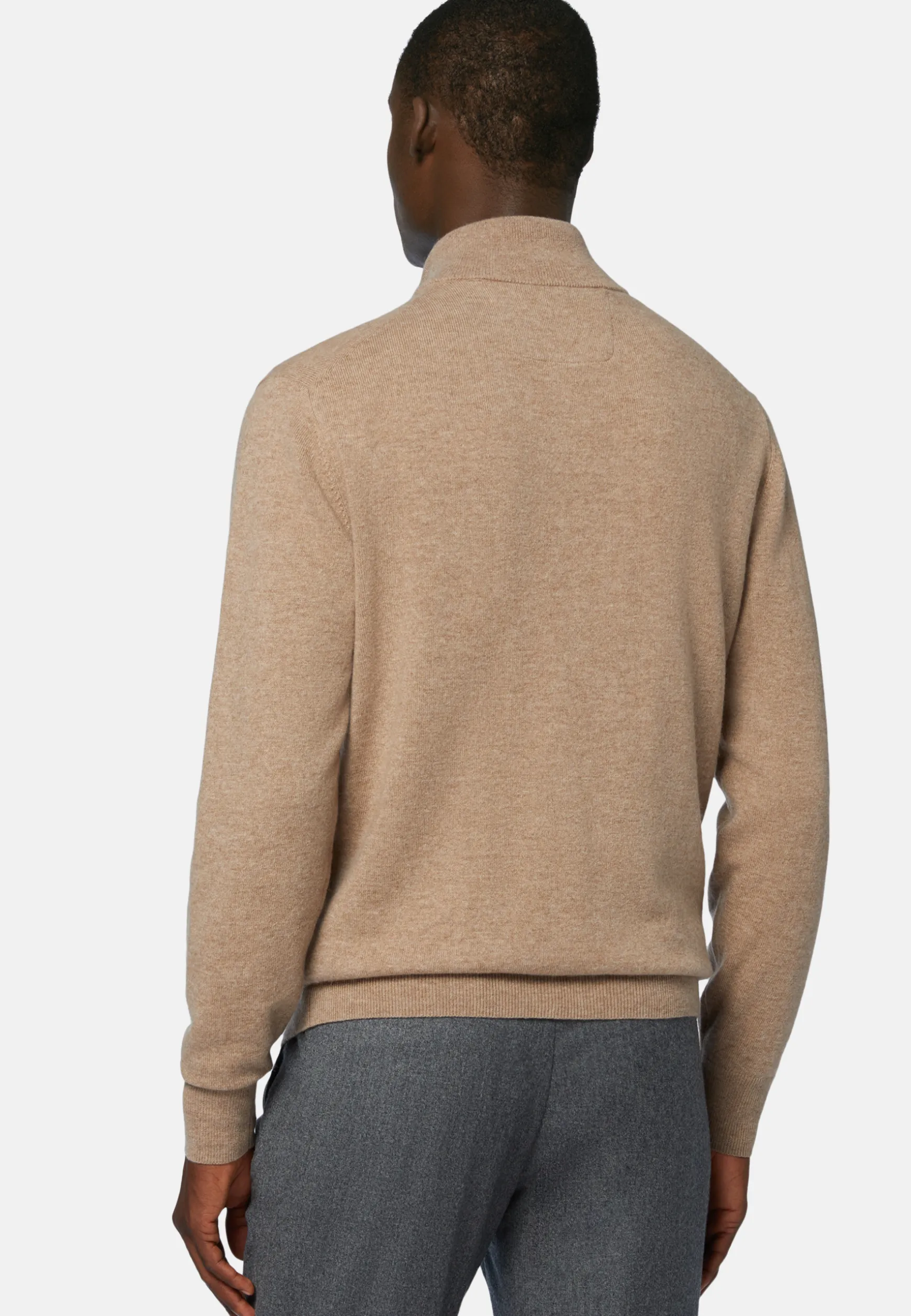 Full-Zip Jumper in Wool and Cashmere|Boggi Milano Outlet