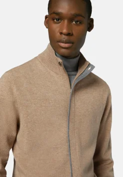 Full-Zip Jumper in Wool and Cashmere|Boggi Milano Outlet