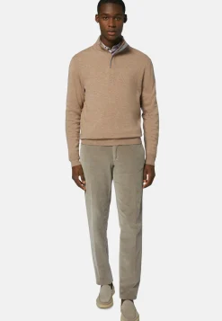 Half-Zip Jumper In Wool and Cashmere|Boggi Milano Fashion